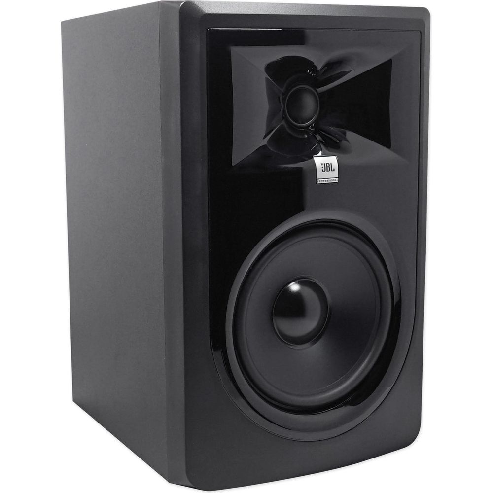 (2) JBL 306P MkII 6" Powered Studio Reference Monitors+Stands+Pads+XLR Cables