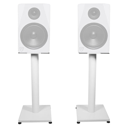 308P MkII 8" Studio Monitor Pair with 21" White Steel Stands
