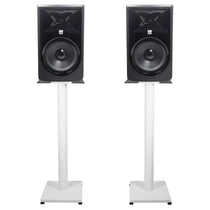 308P MkII 8" Studio Monitor Pair with 29" White Steel Stands