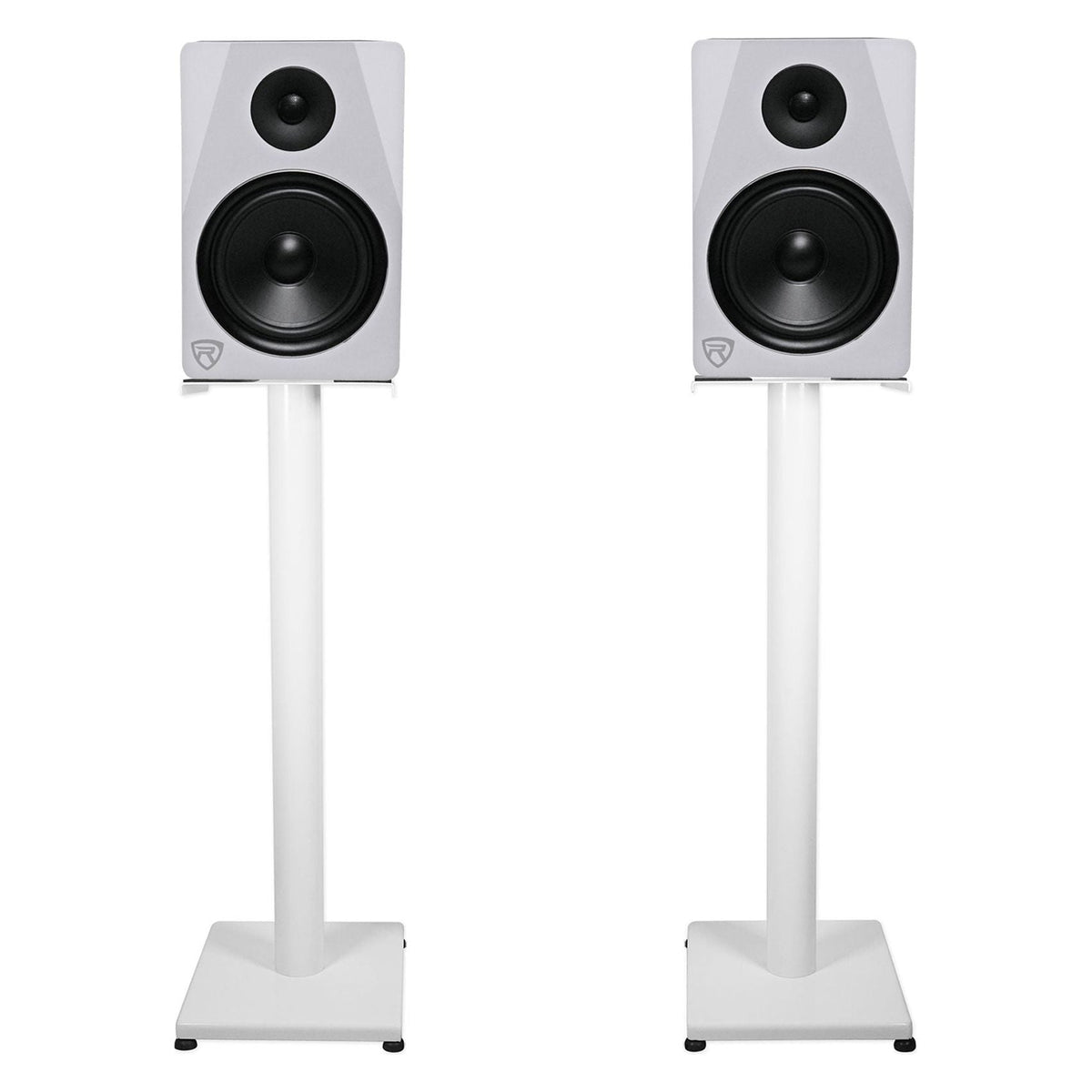 308P MkII 8" Studio Monitor Pair with 29" White Steel Stands