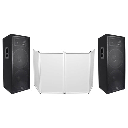 (2) JRX225 + RFAAW White DJ Facade