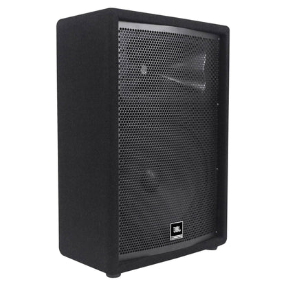 (2) JBL Pro JRX212 12" 2000w PA/DJ Speakers+Powered 8-Channel Mixer w/USB+Stands