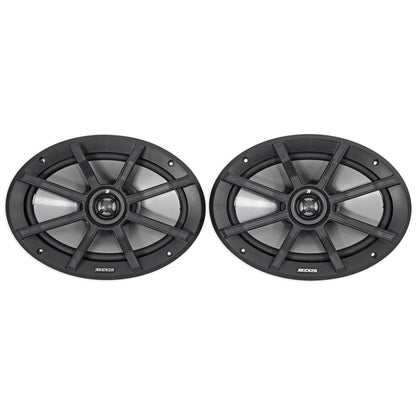 (2) Kicker 40PS692 6x9" 180w Polaris/ATV/UTV/RZR Marine Motorcycle Speakers PS69