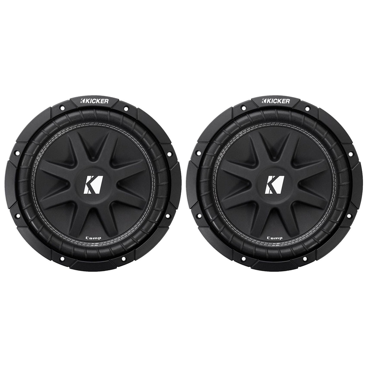 Comp 10" 600 Watt SVC 4-Ohm Car Audio Subwoofers, Pair