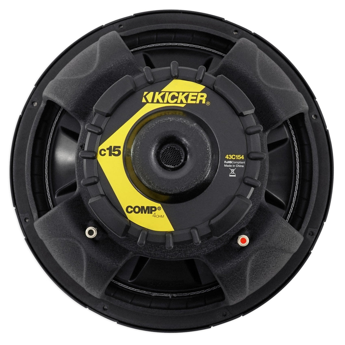 Comp 15" 1000 Watt SVC 4-Ohm Car Audio Subwoofers, Pair