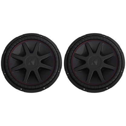 CompVR 15" 2000 Watt Dual 2-Ohm Car Audio Subwoofers, Pair