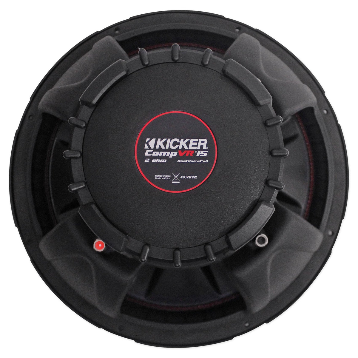 CompVR 15" 2000 Watt Dual 2-Ohm Car Audio Subwoofers, Pair