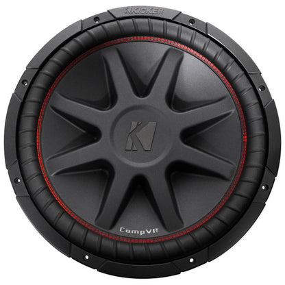 CompVR 15" 2000 Watt Dual 4-Ohm Car Audio Subwoofers, Pair