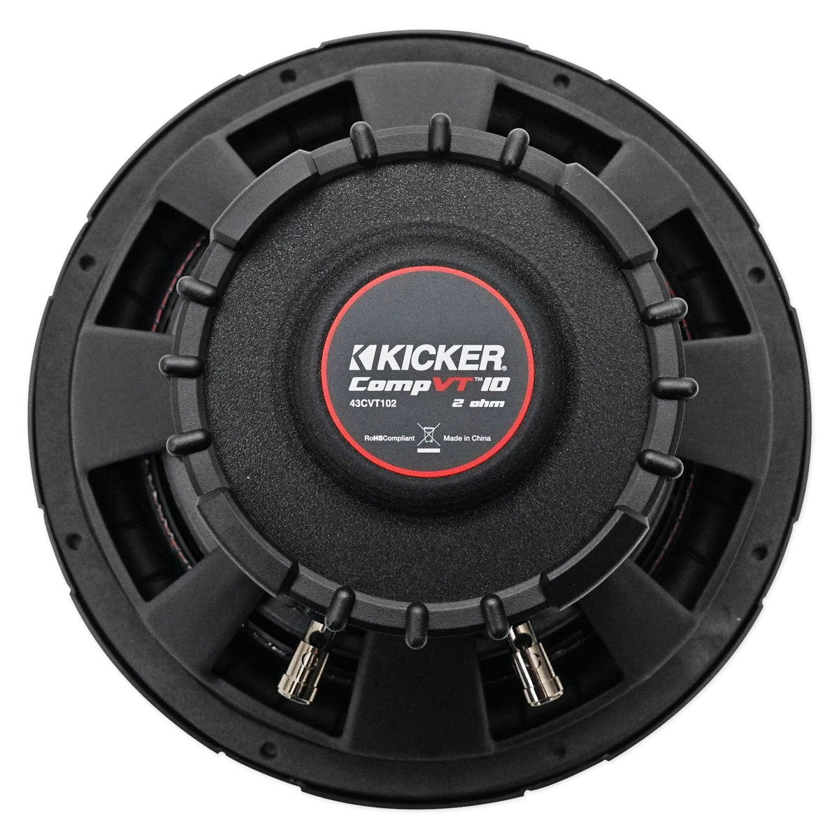 (2) 43CVT102 10" Shallow-Mount Car Subwoofers