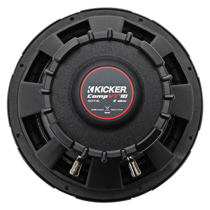 (2) 43CVT102 10" Shallow-Mount Car Subwoofers