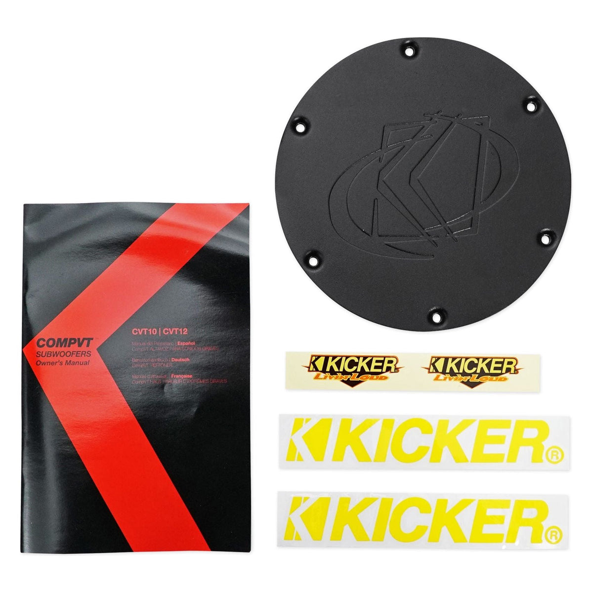 (2) 43CVT102 10" Shallow-Mount Car Subwoofers