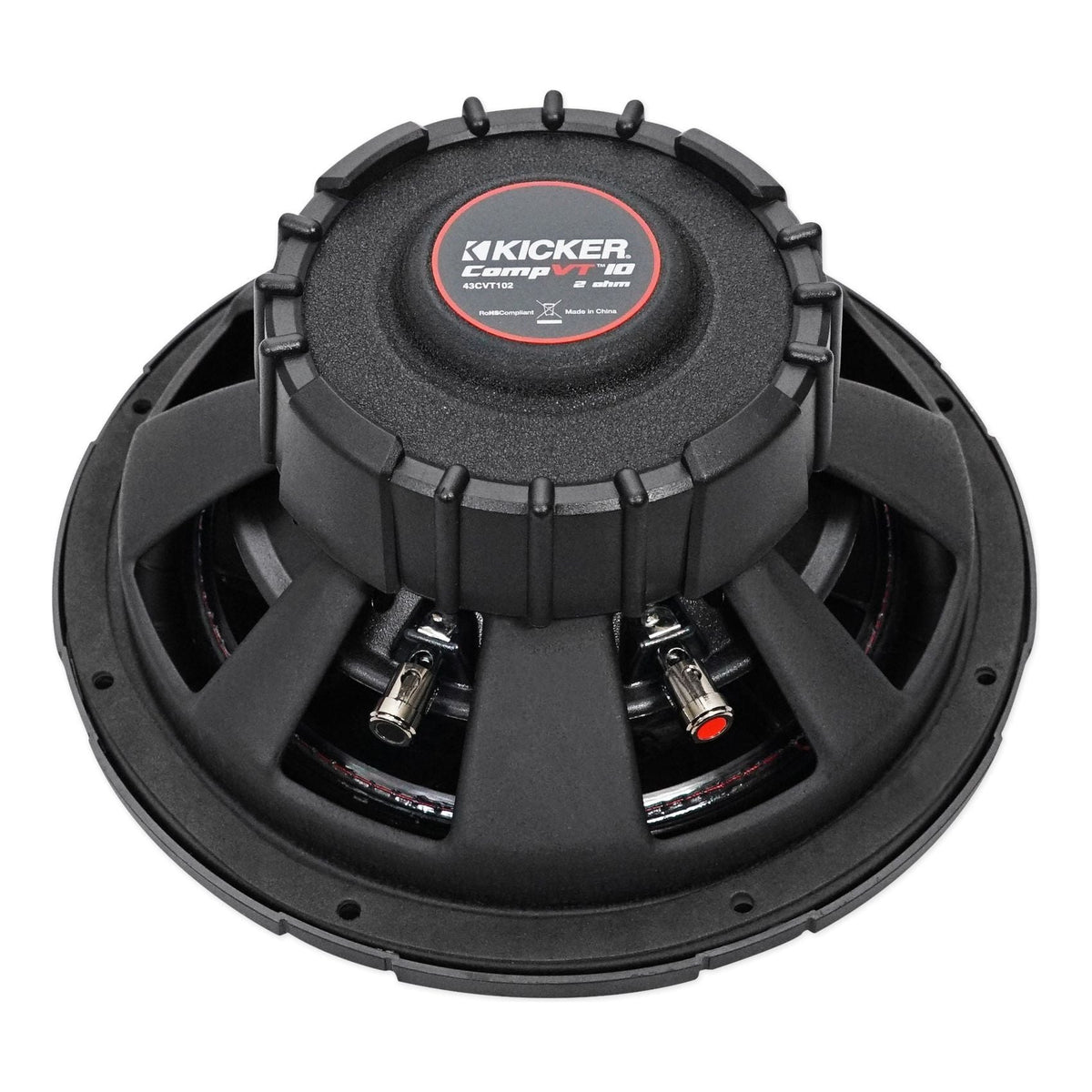 (2) 43CVT102 10" Shallow-Mount Car Subwoofers