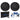 (2) Kicker 50CVX102 COMPVX 10" Car Audio Subwoofer+Mono Amplifier+Amp Kit