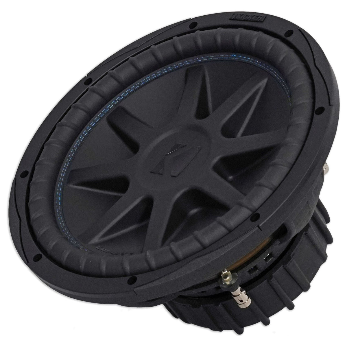 (2) 50CVX124 COMPVX 12" Car Subwoofer + Mono Amplifier + Amp Kit