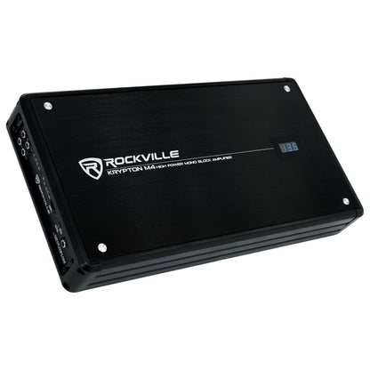 (2) 50CVX124 COMPVX 12" Car Subwoofer + Mono Amplifier + Amp Kit