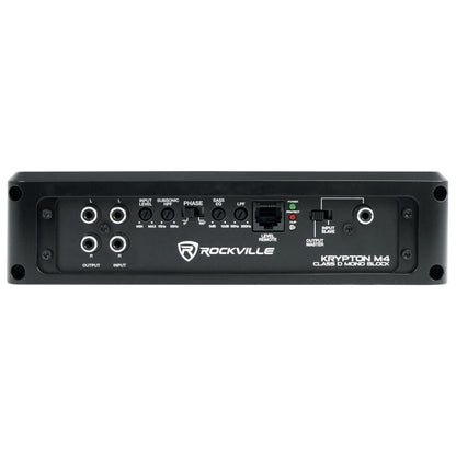 (2) 50CVX124 COMPVX 12" Car Subwoofer + Mono Amplifier + Amp Kit