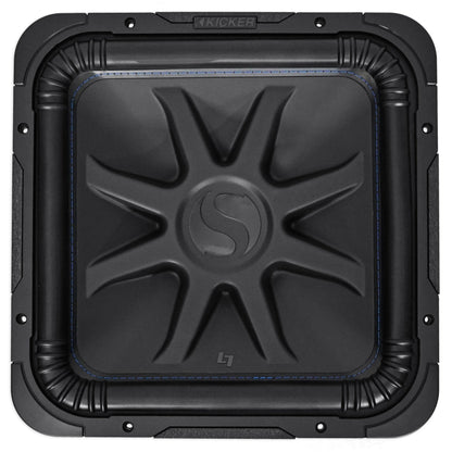 (2) Kicker 44L7S152 15" 4000W Solobaric L7S Subwoofers+Mono Amplifier+Amp Kit