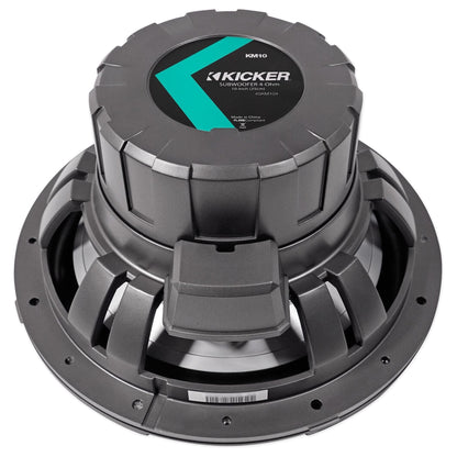 (2) 45KM104 10" 350W Marine Subwoofers + Mono Amplifier + Wire Kit