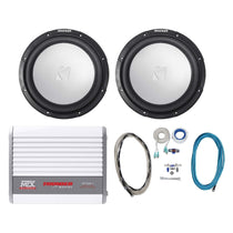 (2) 45KM124 12" Marine Subwoofers + MTX Mono Amplifier + Wire Kit