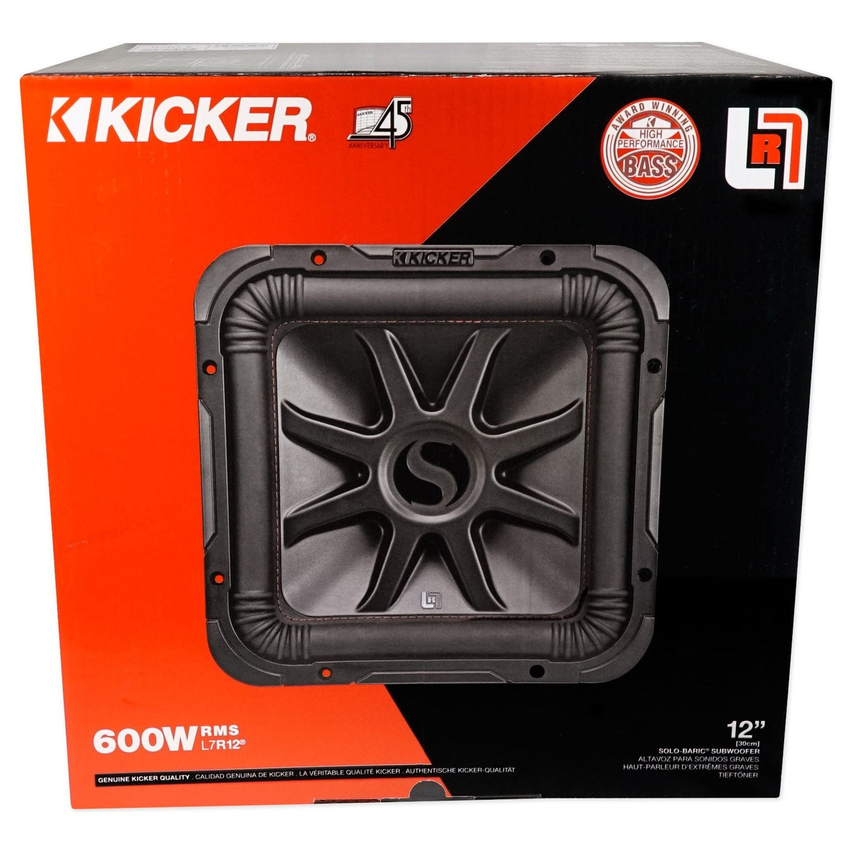 (2) 45L7R124 12" L7R Subwoofers+Mono Amplifier+Amp Kit