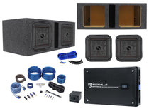(2) KICKER 46L7T104 10" 1000w L7T Subwoofers Solo-Baric Subs+Amp+Vented Sub Box