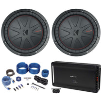 (2) 48CWR124 12" Subwoofers + Polk PAD1000.1 Amp + Wires