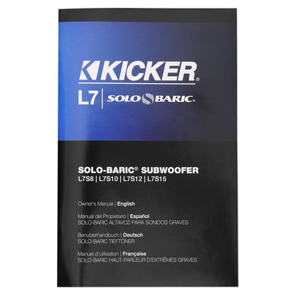 (2) L7S102 10" Solo-Baric L7S Car Subwoofers