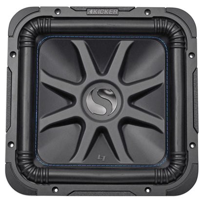 (2) L7S124 12" Solo-Baric L7S 4-Ohm Car Subs + 1500W Amplifier + Amp Kit