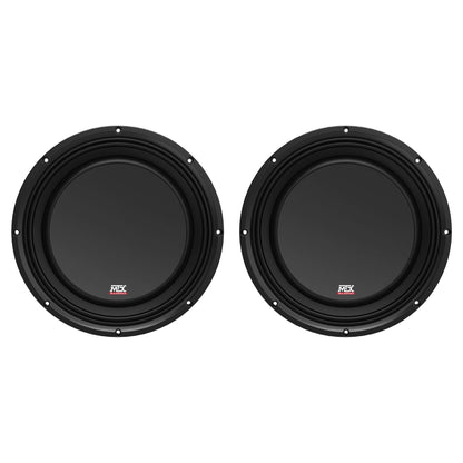 3510-04S 10" Shallow-Mount Subwoofer Pair, SVC 4-Ohm