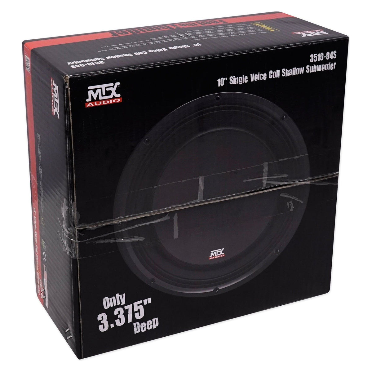 3510-04S 10" Shallow-Mount Subwoofer Pair, SVC 4-Ohm