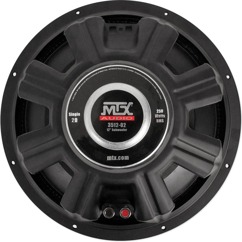 3512-02 12" Car Subwoofer Pair, SVC 2-Ohm