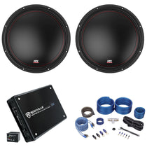 3512-02 12" Subwoofer Pair with Krypton-M1 Amplifier and Wiring Kit