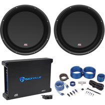 3512-04S 12" Shallow Subwoofer Pair with dB12 Amplifier and Wiring Kit