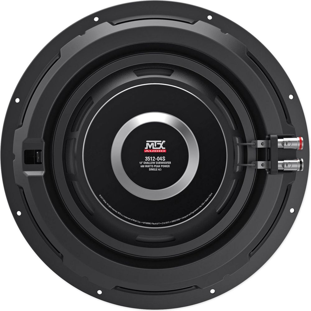 3512-04S 12" Shallow Subwoofer Pair with dB12 Amplifier and Wiring Kit