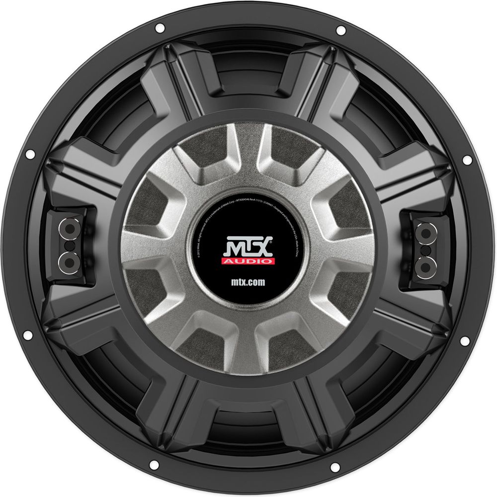 (2) MTX 5510-22 10" 1600 Watt DVC 2-ohm Car Subwoofers+Sealed Sub Box Enclosure