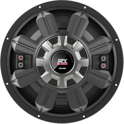(2) MTX 5512-22 12" 1600w Car Subwoofers+Sealed Sub Box+Mono Amplifier+Amp Kit