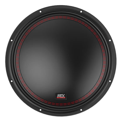 (2) MTX 5512-44 12" 1600w Car Subwoofers+Sealed Sub Box+Mono Amplifier+Amp Kit
