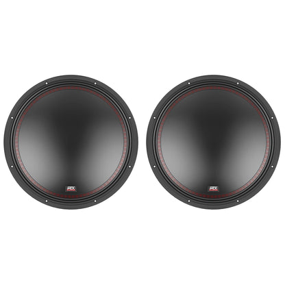 (2) MTX 5515-22 15" 1600 Watt Peak DVC 2-ohm Car Audio Subwoofers Subs