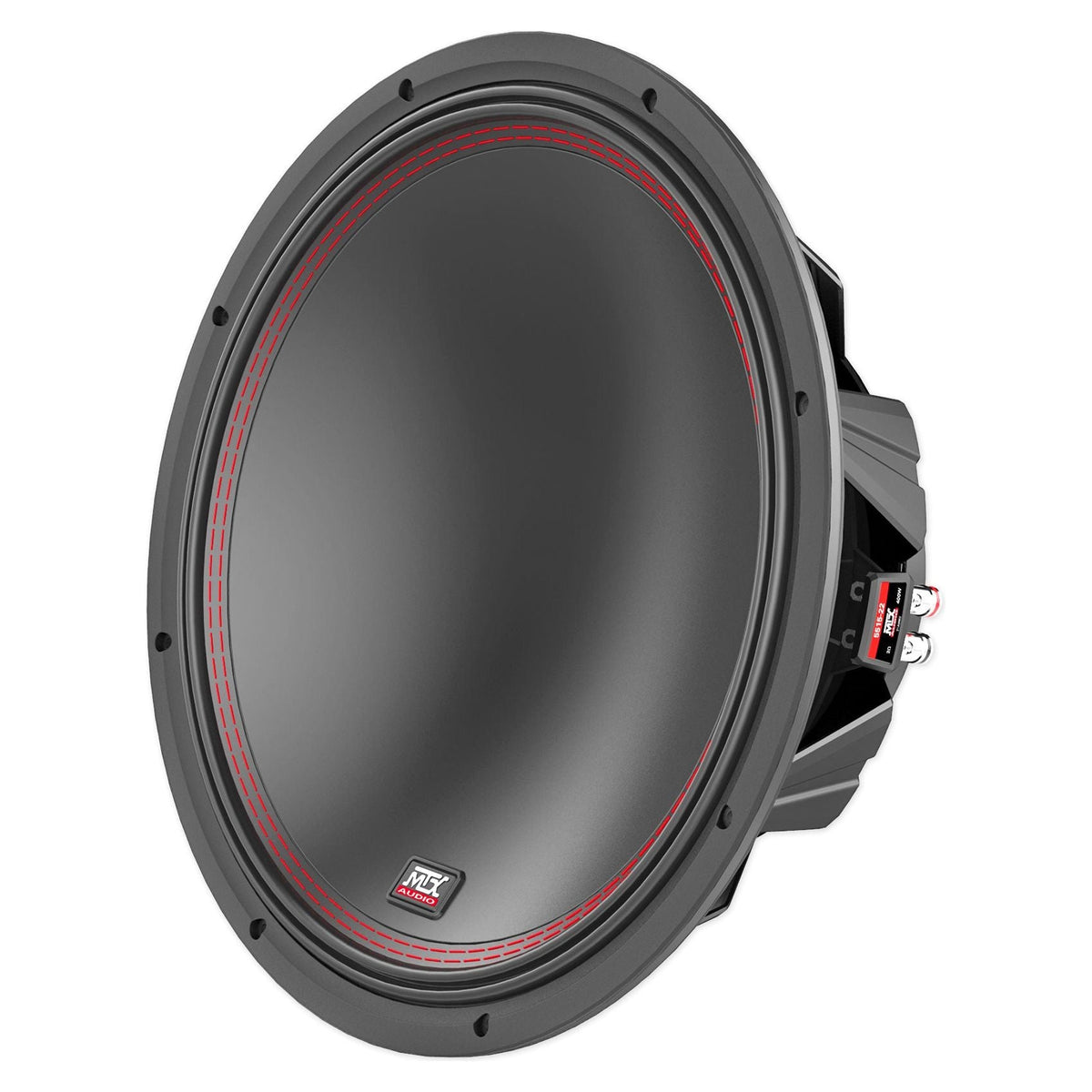 (2) MTX 5515-22 15" 1600w Car Subwoofers+Sealed Sub Box+Mono Amplifier+Amp Kit