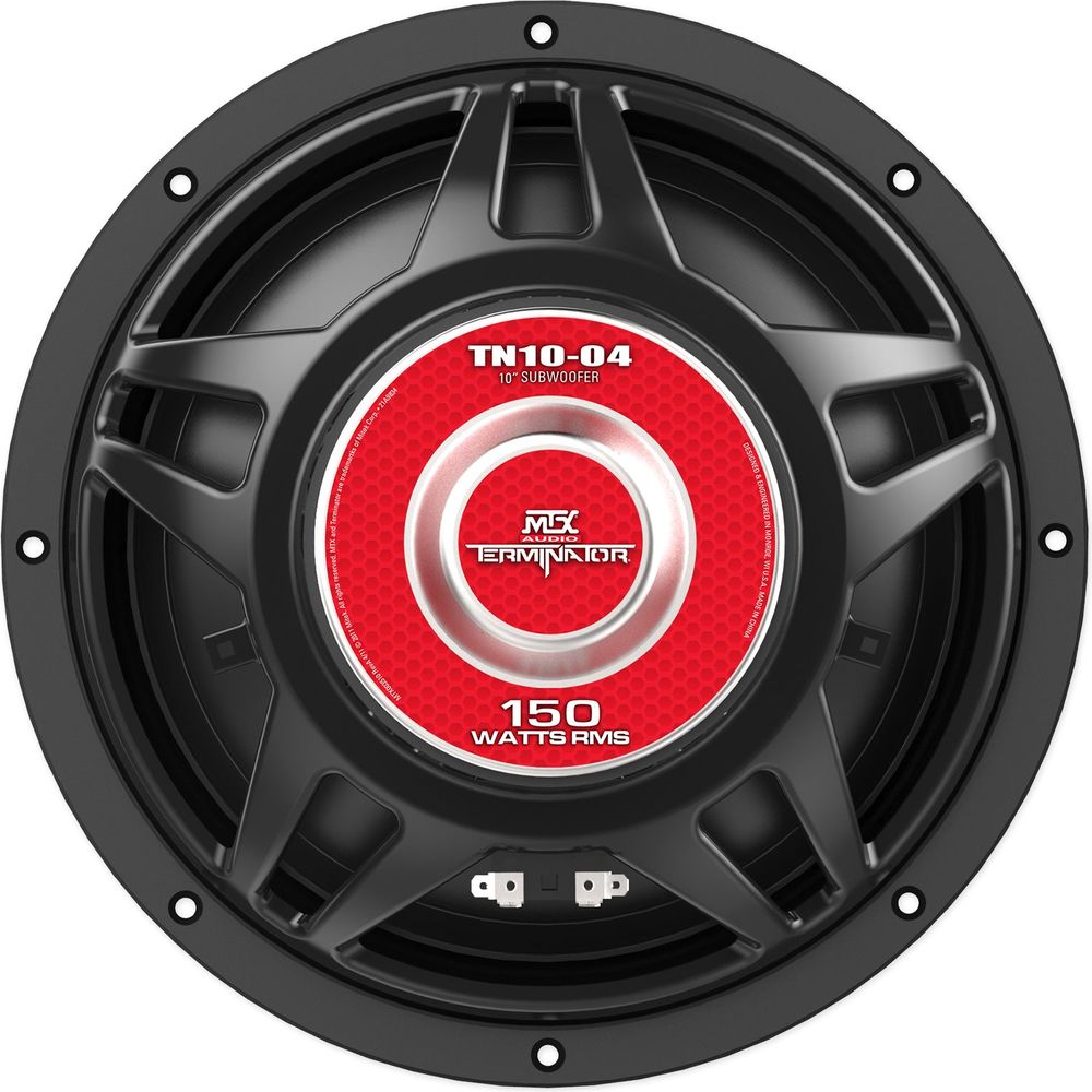 (2) MTX Terminator TN10-04 10” 600 Watt 4 Ohm Car Audio Subwoofers Subs