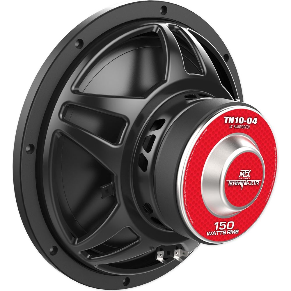 (2) MTX Terminator TN10-04 10” 600 Watt 4 Ohm Car Audio Subwoofers Subs