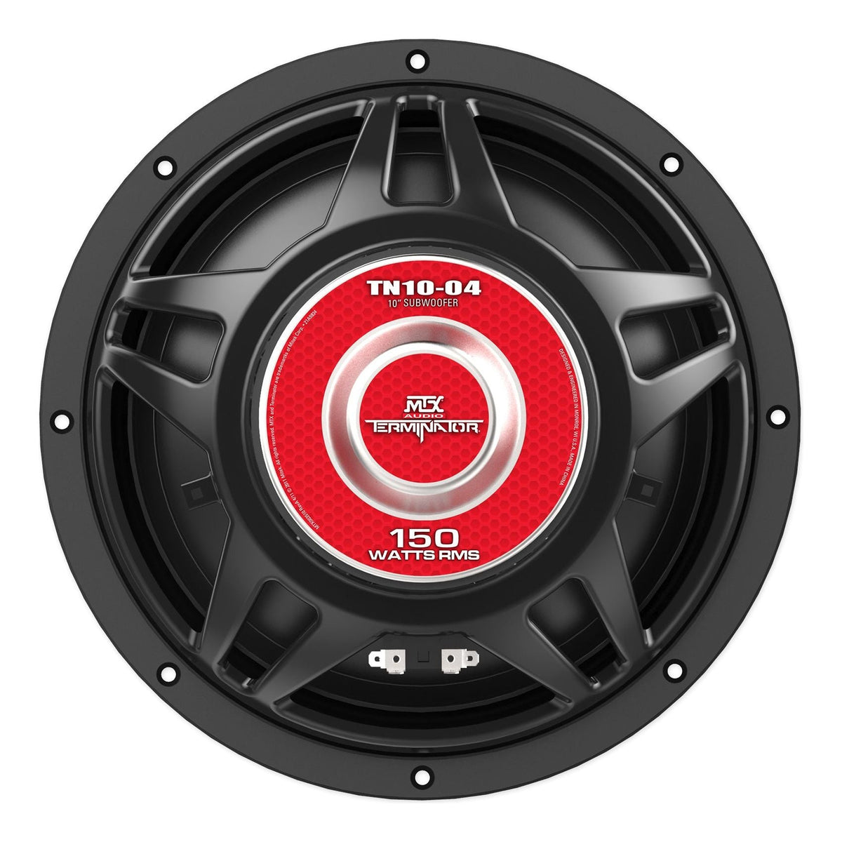 (2) MTX Terminator TN10-04 10” 600w Car Audio Subwoofers+Mono Amplifier+Amp Kit