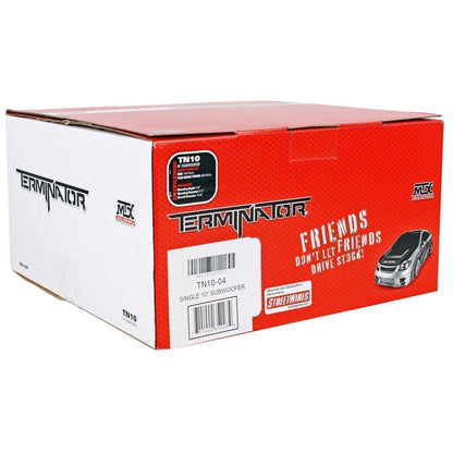 (2) MTX Terminator TN10-04 10” 600w Car Audio Subwoofers+Mono Amplifier+Amp Kit