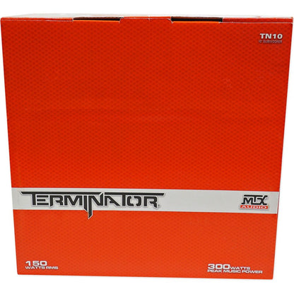 (2) MTX Terminator TN10-04 10” 600w Subwoofers+Vented Box+Mono Amplifier+Amp Kit
