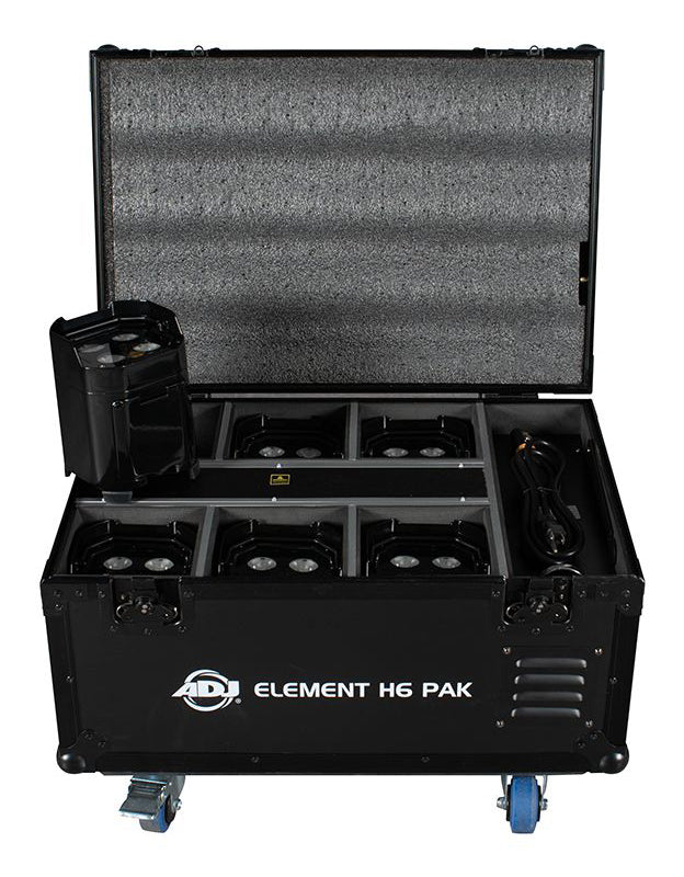 Element H6 Pak (6) RGBAW+UV LED Outdoor Wireless DMX Wash Up-Lights