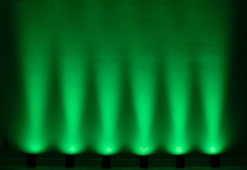 Element H6 Pak (6) RGBAW+UV Wireless DMX Lights + Fogger + Effect Light