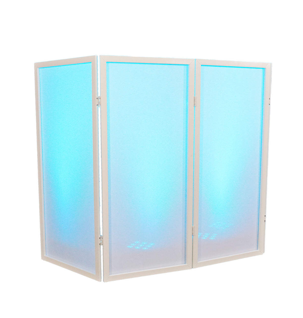 (2) EVS3 Vision Series LED Video Panels+White DJ Facade