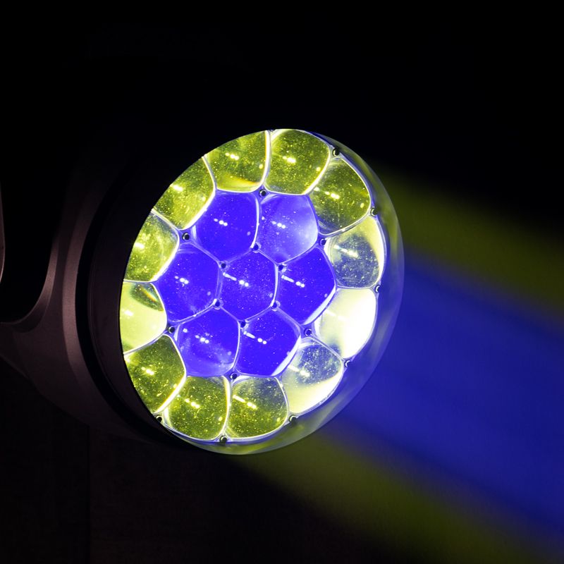 (2) Focus Flex L19 RGBL LED DMX Moving Head Lights w/Pixel FX