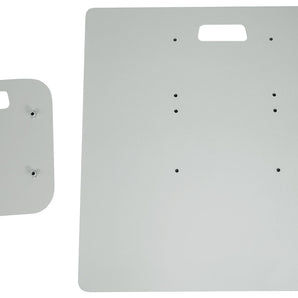 Rockville Top+Bottom Black Totem Plates For RTP33-TV (Turn your stand White)