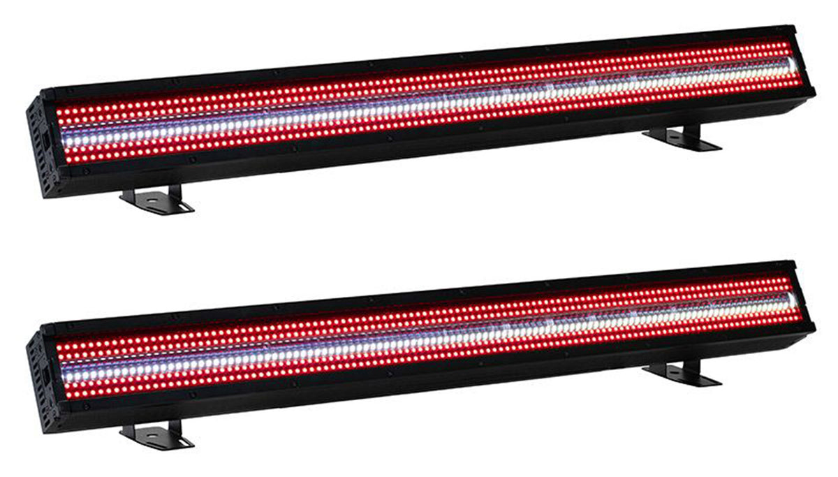 (2) Jolt Bar FXIP RGB SMD LED DMX Strobe/Blinder/Wash Lights